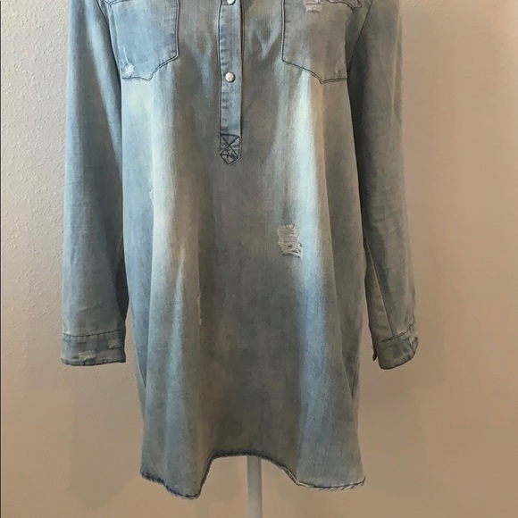 Denim Longsleeve Dress - Picture 4 of 8